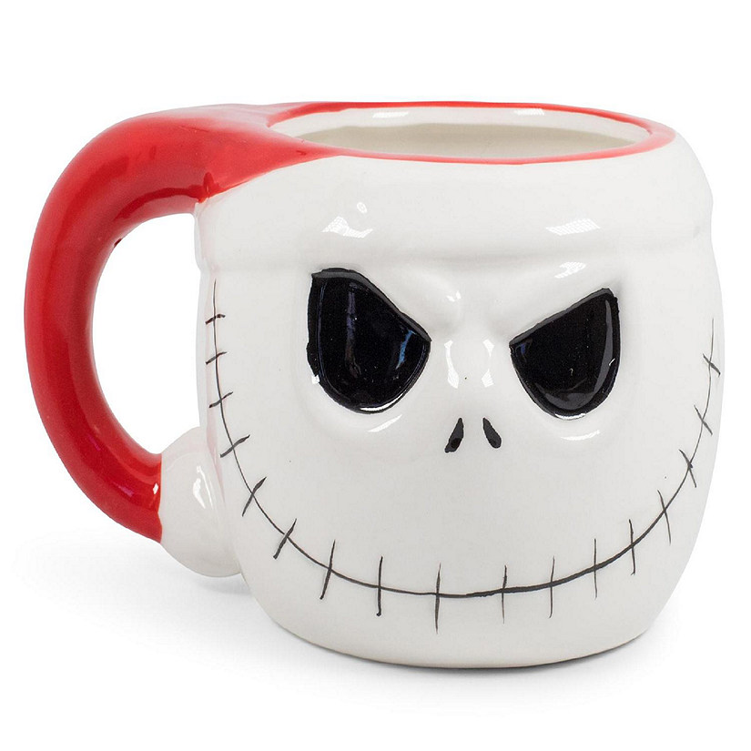The Nightmare Before Christmas Santa Jack Skellington 3D Coffee Mug  20 Ounces Image
