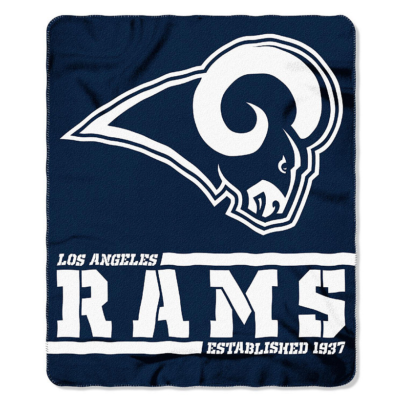 The Northwest Company Los Angeles Rams Fleece Throw , Blue Image