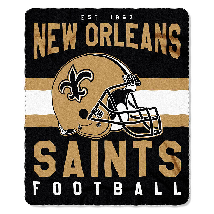 The Northwest Company New Orleans Saints Fleece Throw  , Gold Image