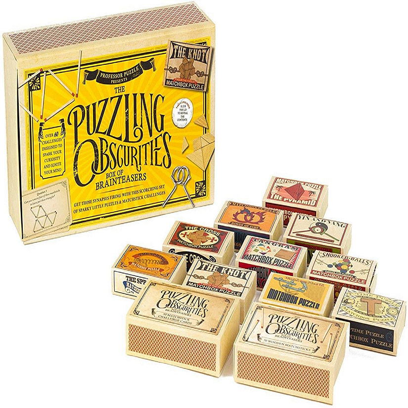 The Obscurities Box of Brain Teasers  10 Matchbox Puzzles & 50 Challenges Image