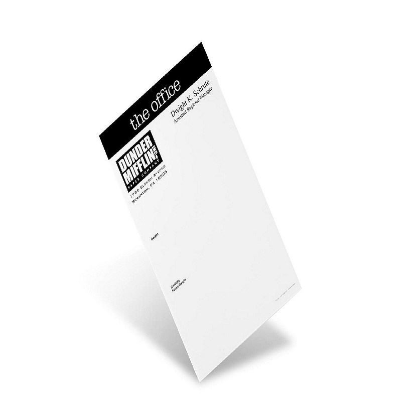 The Office &amp;#8220;Dear Future Dwight&amp;#8221; 5x8-Inch 50-Sheet Notepad Image