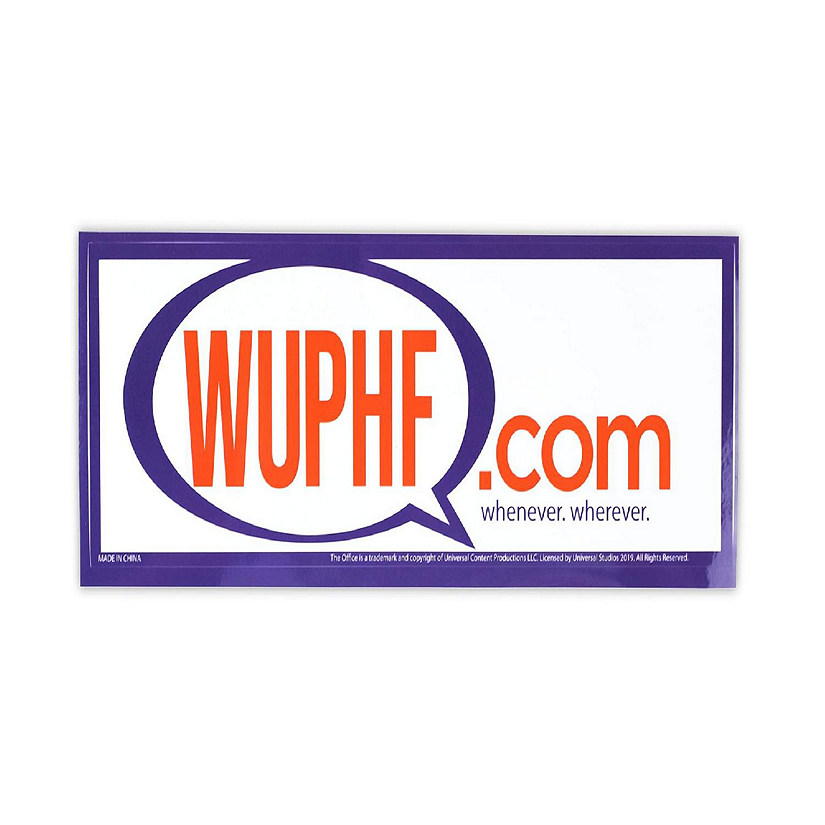 The Office WUPHF.com Sticker  8.25x2.75 Inch Image