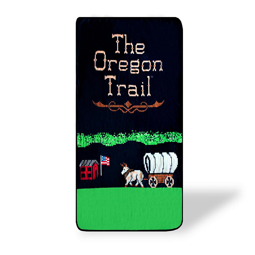 The Oregon Trail Video Game Large Fleece Throw Blanket  60 x 45 Inches Image