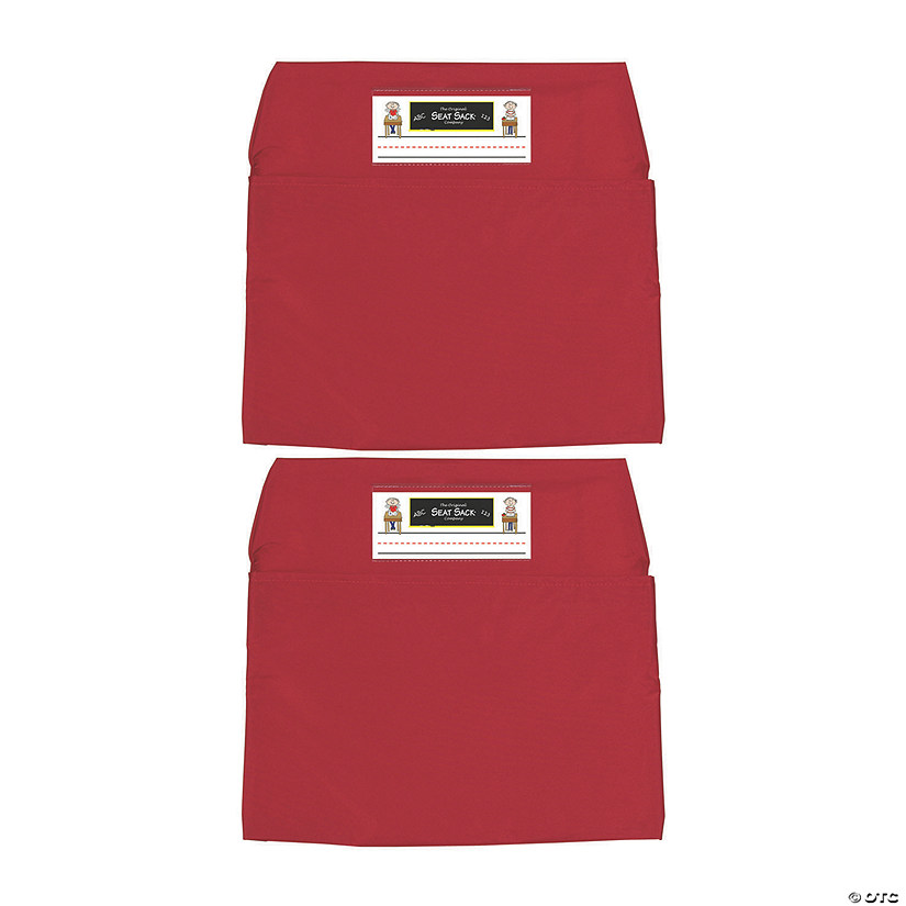 The Original Seat Sack Company Seat Sack - Large, 17 inch, Chair Pocket, Red, Pack of 2 Image