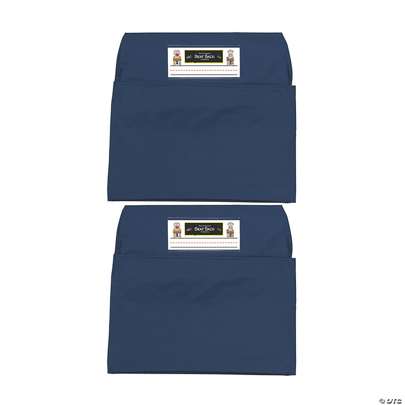 The Original Seat Sack Company Seat Sack - Medium, 15 inch, Chair Pocket, Blue, Pack of 2 Image