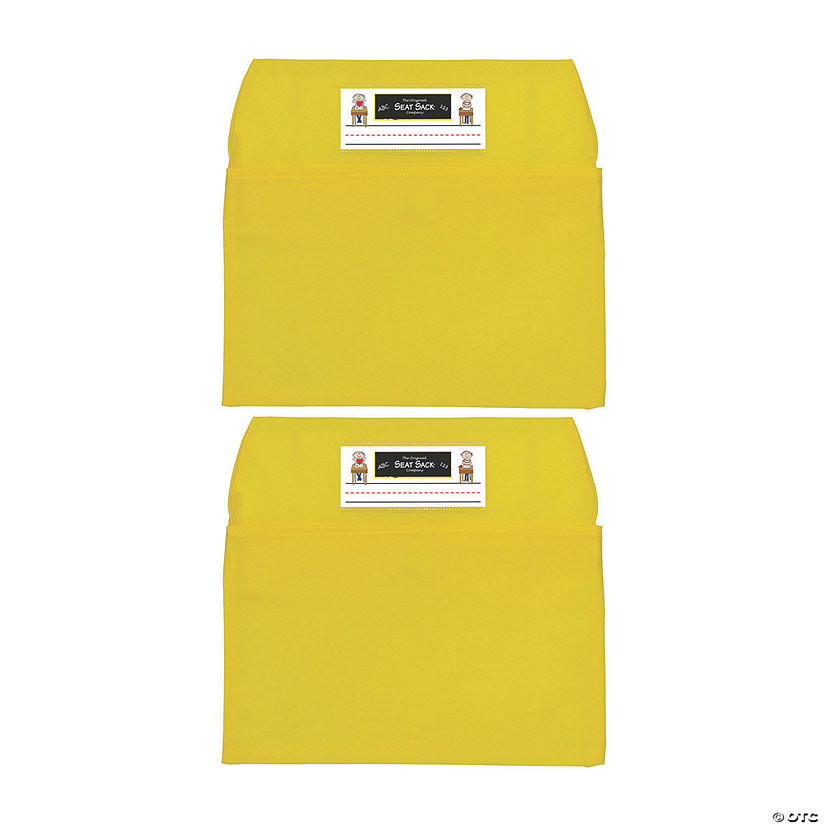 The Original Seat Sack Company Seat Sack - Small, 12 inch, Chair Pocket, Yellow, Pack of 2 Image