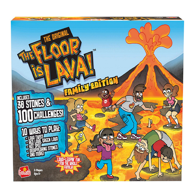 The Original The Floor is Lava! Family Edition - Interactive Game for Kids  and Adults - Promotes Physical Activity - Indoor and Outdoor Safe