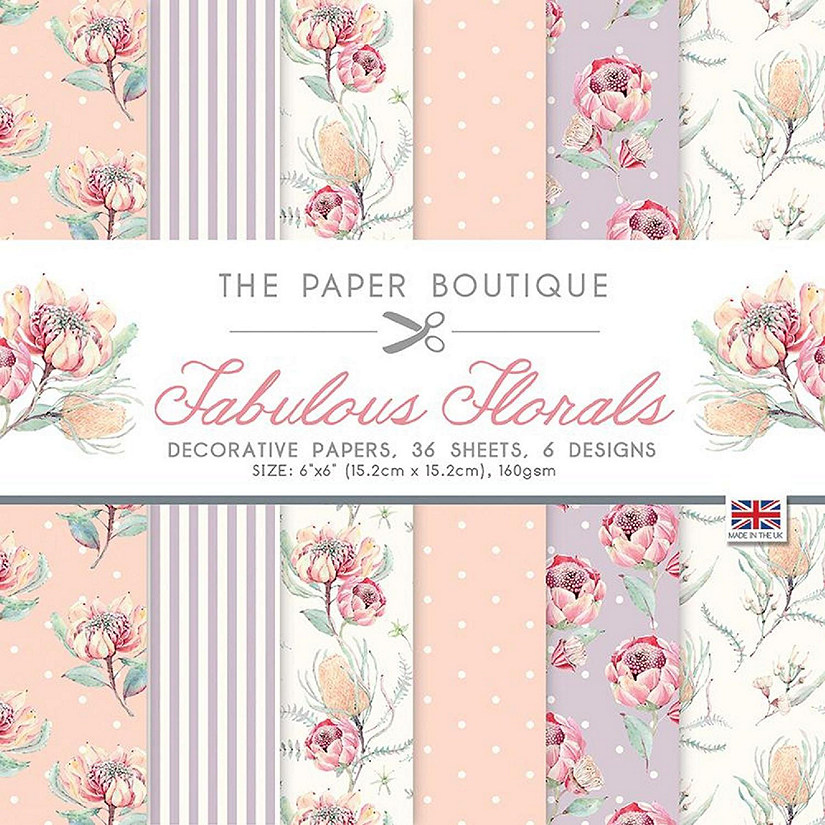 The Paper Boutique Fabulous Florals 6x6 Paper Pad Image