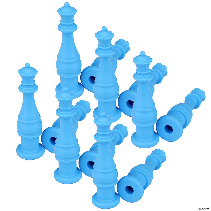 The Pencil Grip Chess King Silicone Chewable Pencil Topper, Pack of 6 Image