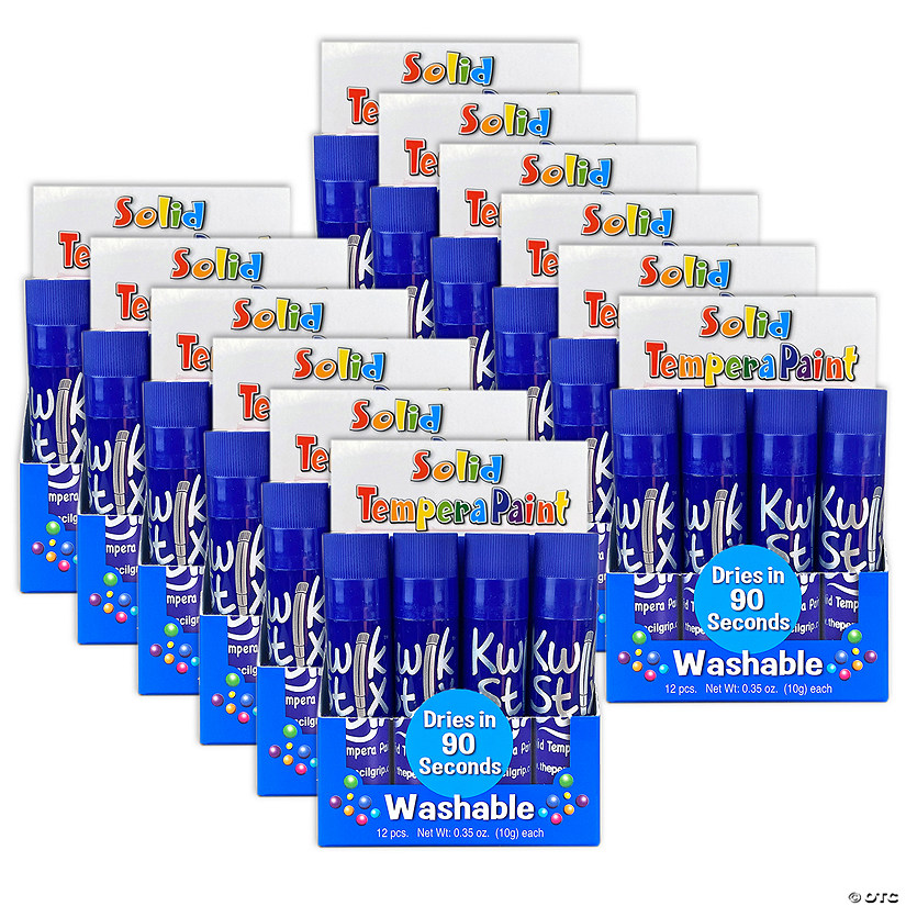 The Pencil Grip Kwik Stix Single Color Pack, Blue, 12 Per Box, 12 Boxes Image