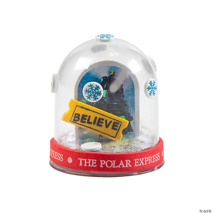 The Polar Express&#8482; Glitter Snow Globe Craft Kit - Makes 12 Image