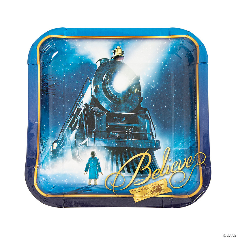 The Polar Express&#8482; Paper Dinner Plates - 8 Ct. Image