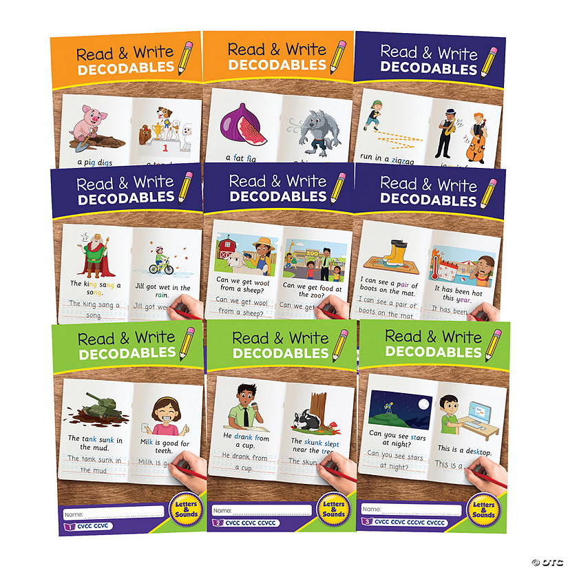 The Science of Reading Read & Write Decodables Set A Image