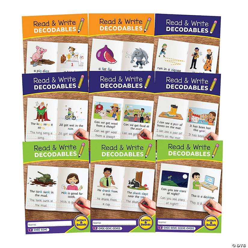 The Science of Reading Read &amp; Write Decodables Set A Image