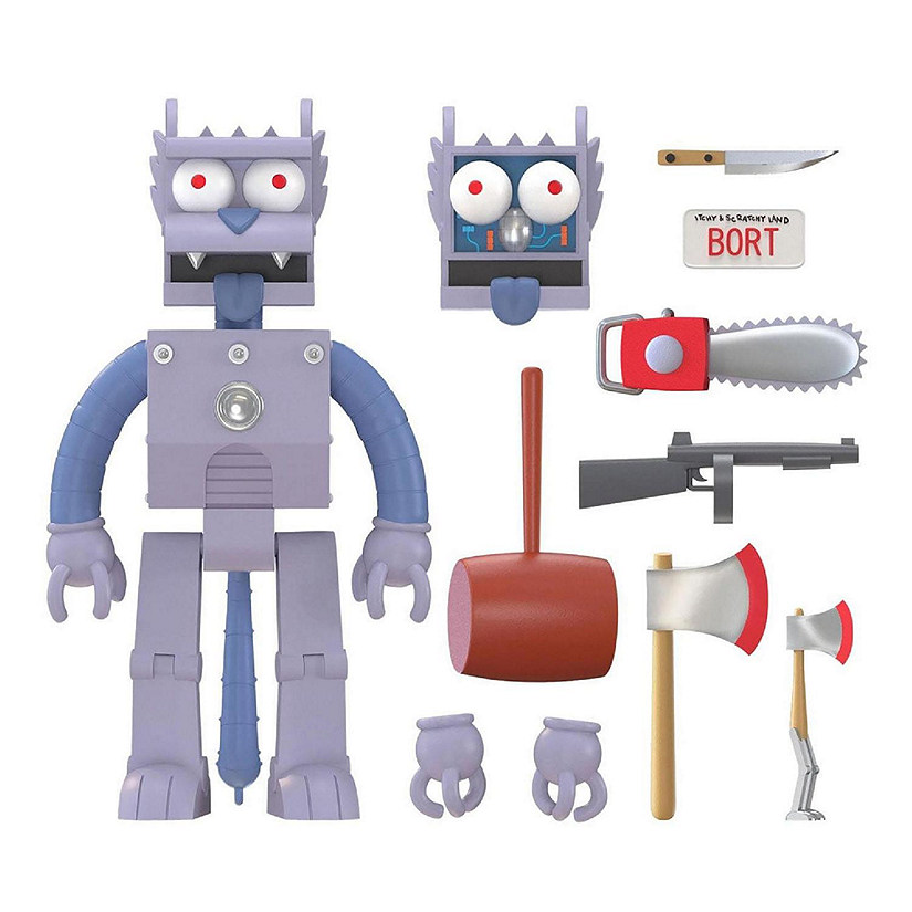 The Simpsons Ultimates Robot Scratchy 7-Inch Action Figure Image