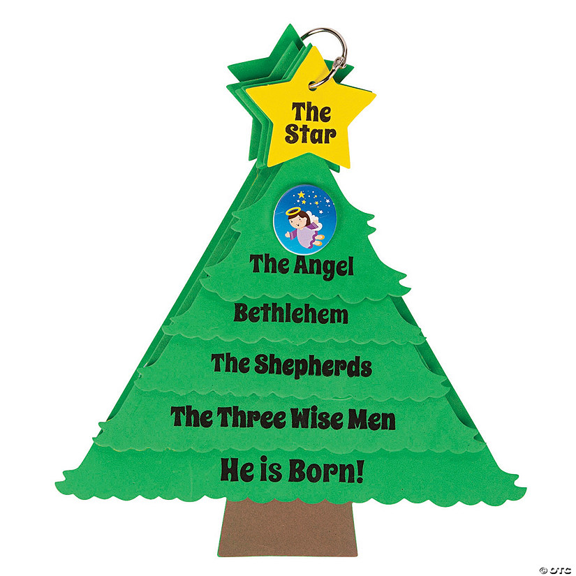 The Story of Jesus Christmas Tree Craft Kit - Makes 12 Image