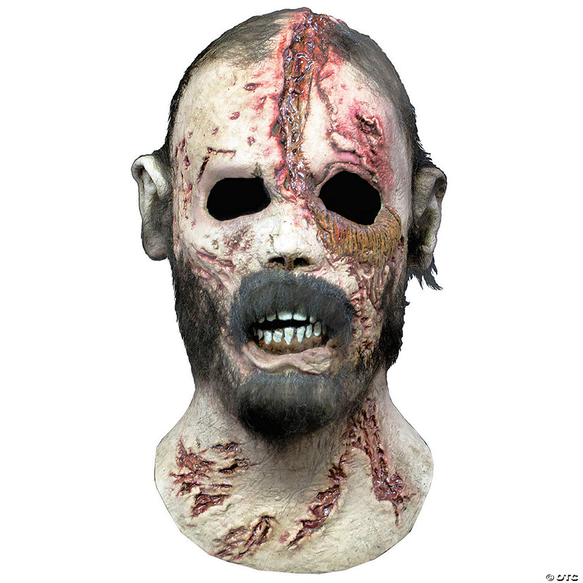 The Walking Dead&#8482; Beard Walker Overhead Latex Mask - One Size Image