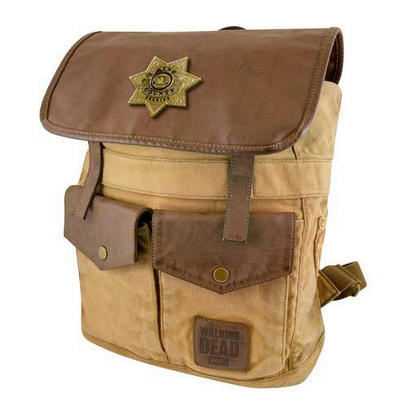The Walking Dead Sheriff Rick Grime's Brown Backpack Image