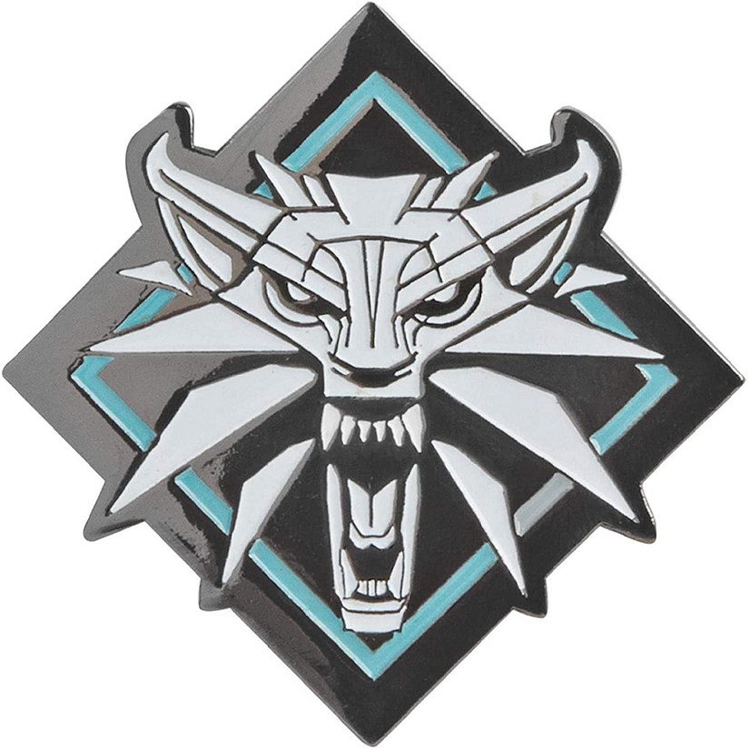 The Witcher 3 White Wolf Medallion Enamel Pin Image