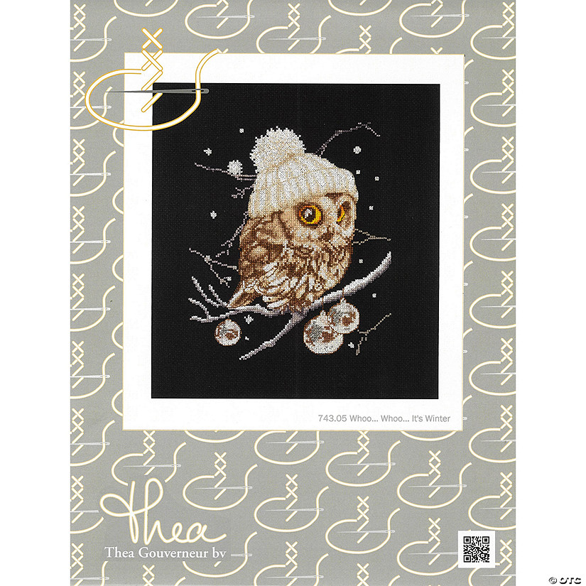 Thea Gouverneur Cross Stitch Kit 16ct Whoo Winter Image