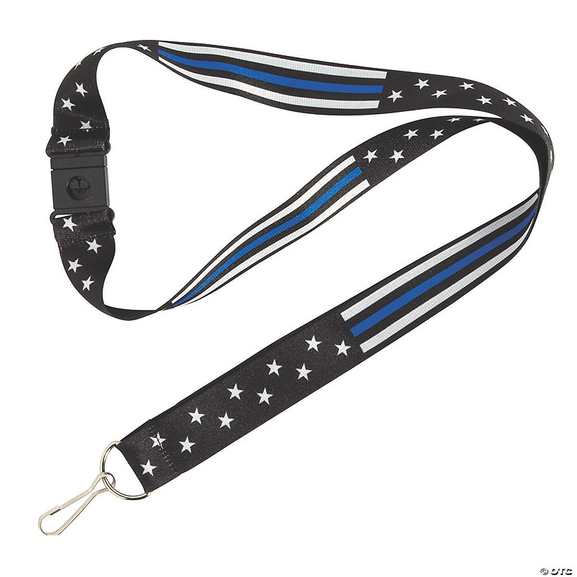 Thin Blue Line Lanyards | Oriental Trading