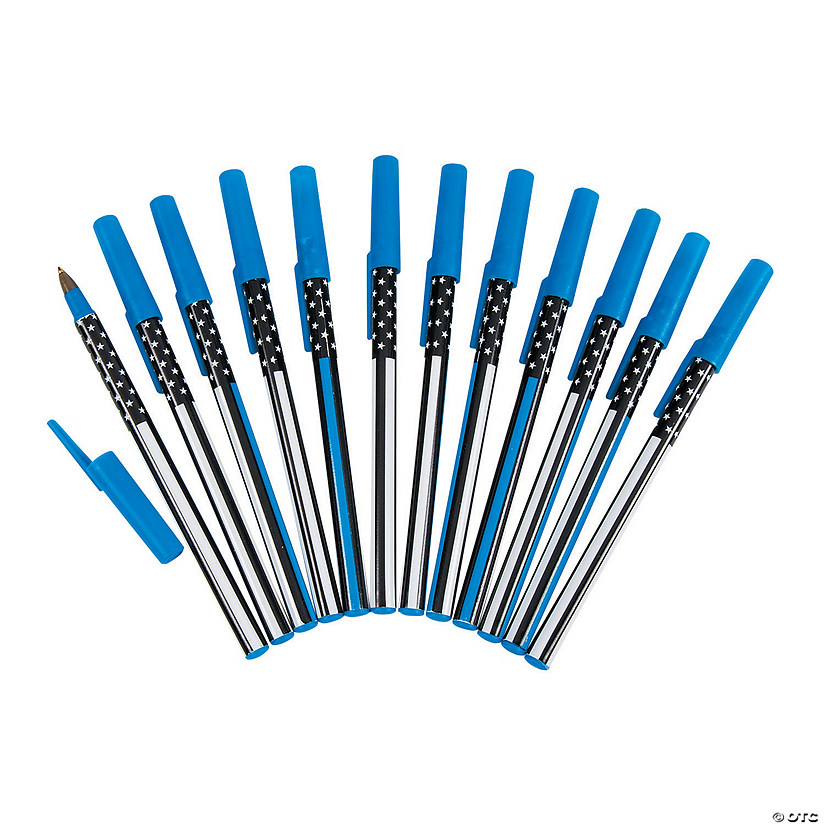 Thin Blue Line Pens - 12 Pc. Image