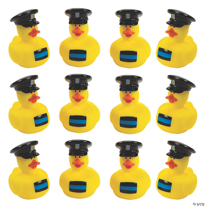 Thin Blue Line Rubber Ducks 12 Pc. Oriental Trading