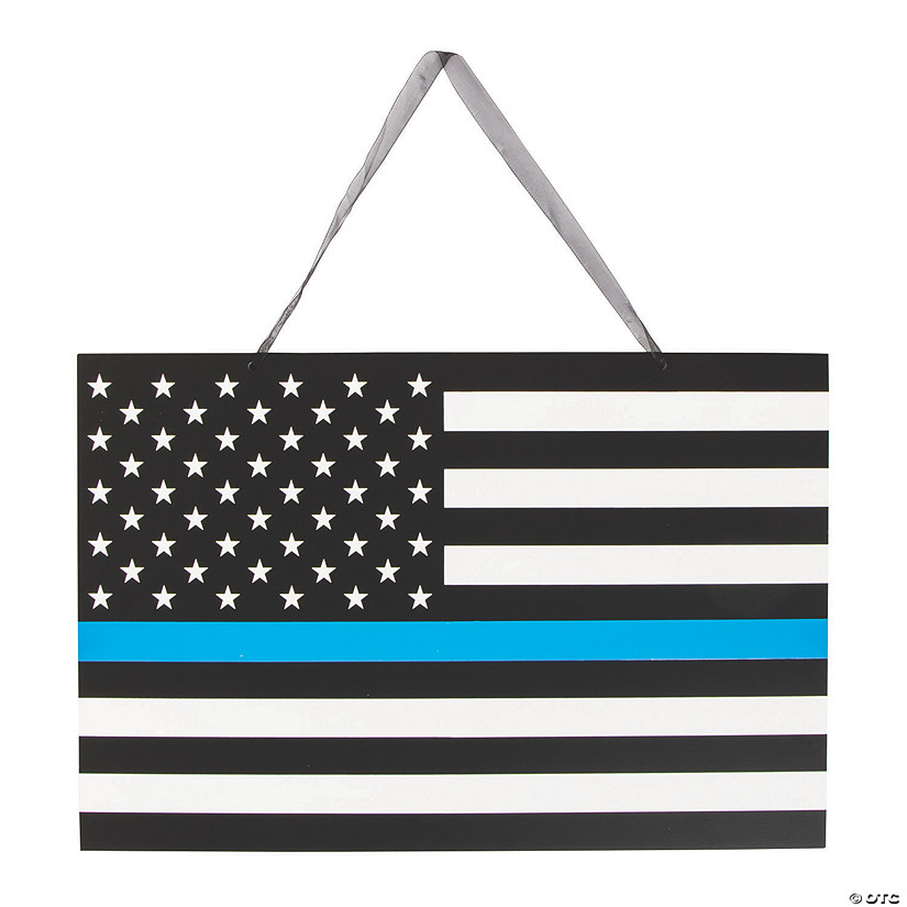 Thin Blue Line Sign Oriental Trading