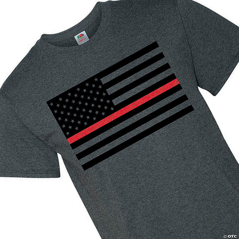 Thin Red Line Adult's T-Shirt Image
