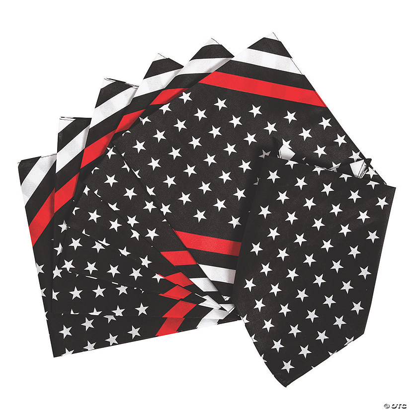 Thin Red Line Bandanas - 12 Pc. Image