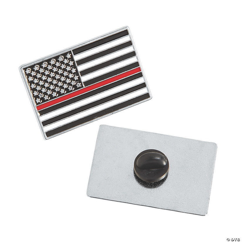 Thin Red Line Enamel Pins - Less Than Perfect - 24 Pc. Image