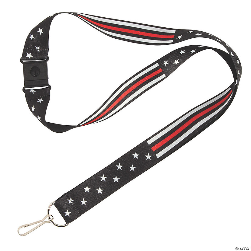 Thin Red Line Lanyards - 12 Pc. Image