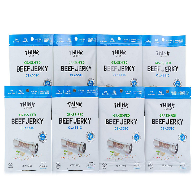 Think Jerky GrassFed Beef Jerky 8 x 1 oz