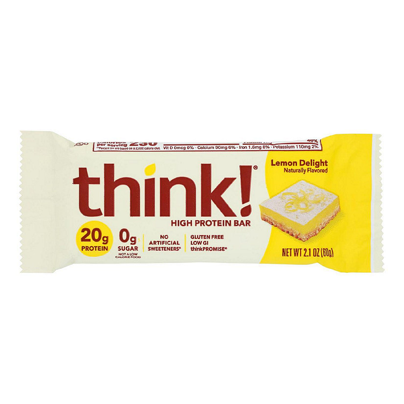 Think Products High Protein Bar - Lemon Delight - Case of 10 - 2.1 oz. Image