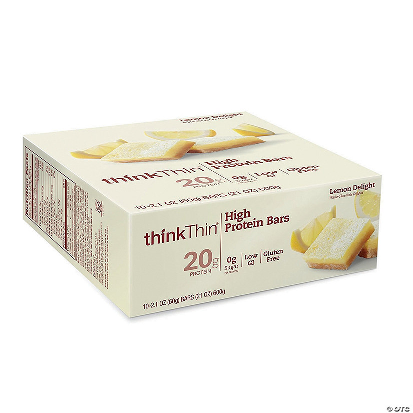 thinkThin High Protein Bars Lemon Delight, 2.1 oz, 10 Count Image