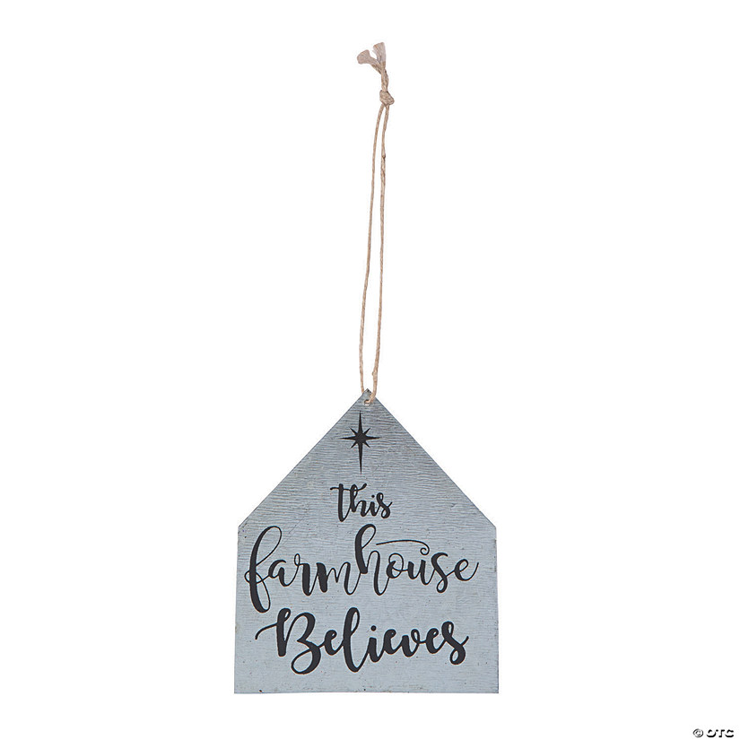 This Farmhouse Believes Christmas Ornaments - 12 Pc. Image