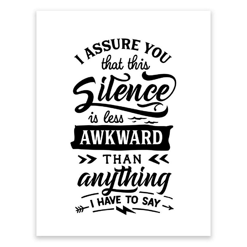 This Silence Is Awkward 8.5x11in 1-Pack Image