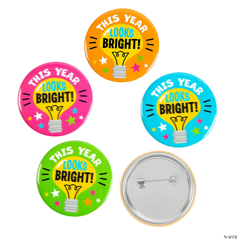This Year Looks Bright Buttons - 24 Pc. Image