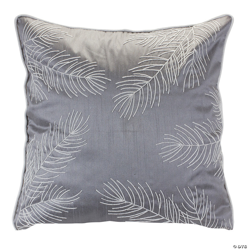 Throw Pillow With Pine Pattern 17"Sq Polyester Image