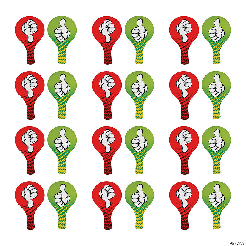 Thumbs Up/Thumbs Down Classroom Paddles Oriental Trading