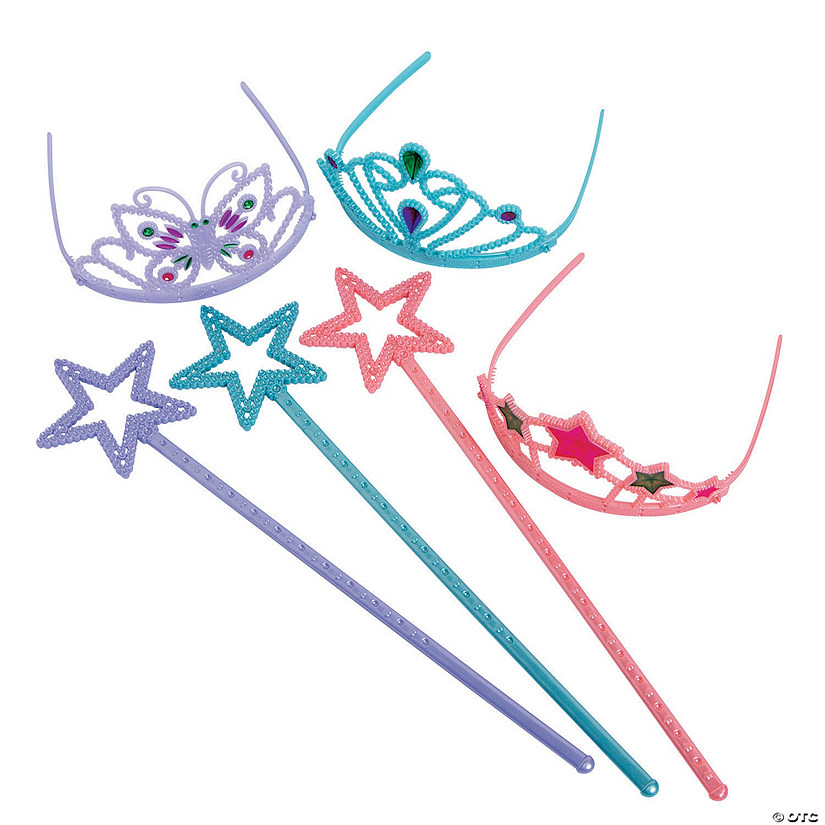 Tiaras & Wands Assortment 24 Pc. Oriental Trading