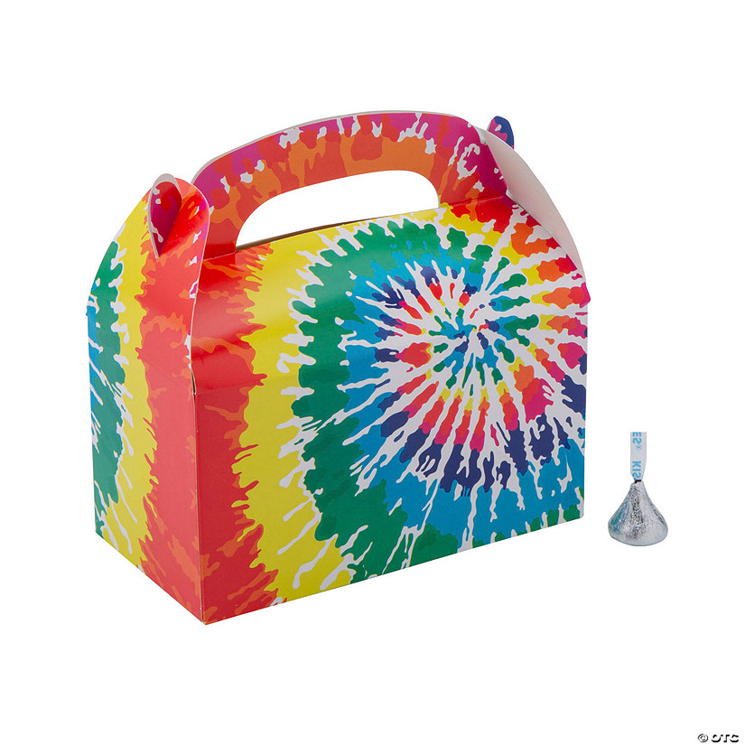 Tie-Dye Favor Boxes - 12 Pc. Image