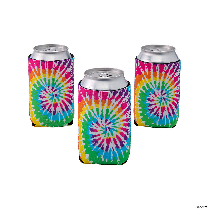 Tie-Dye Premium Can Coolers - 12 Pc. Image