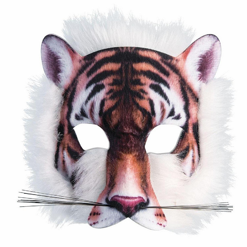Tiger 3D Print Costume Half Mask Image