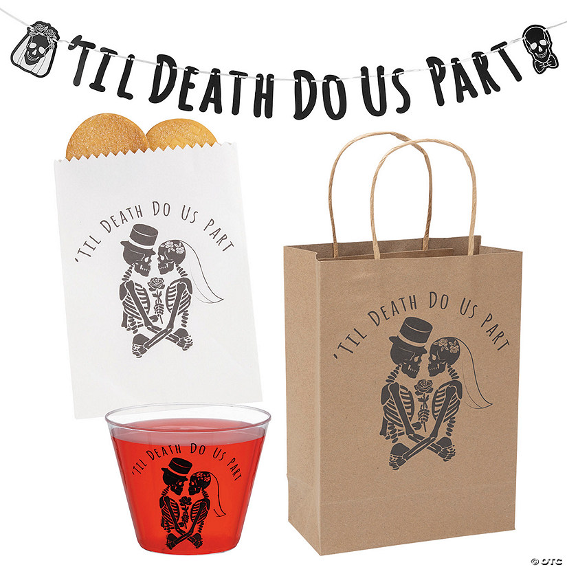 Til Death Do Us Part Disposable Party Decorating Kit - 149 Pc. Image