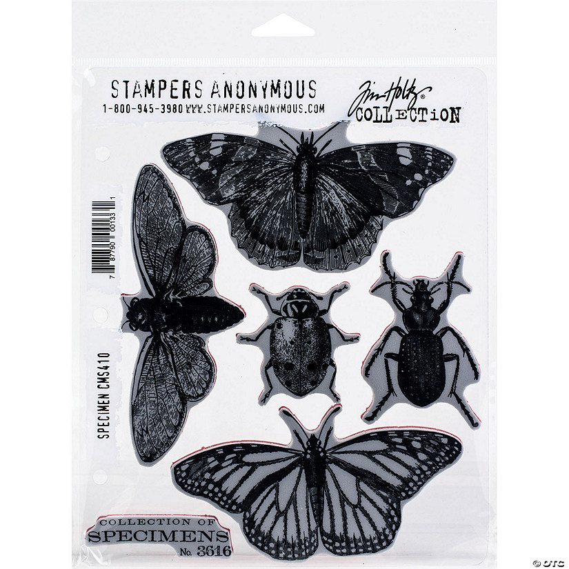 Tim Holtz Cling Stamps 7"X8.5"Specimen