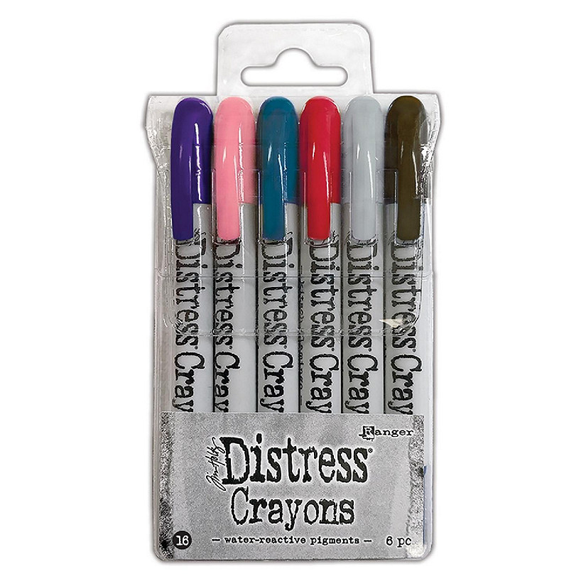 Tim Holtz Distress Crayon Set-Set #16 Image