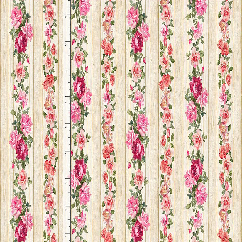 Premium Vector  Watercolor pink flowers on stripes background