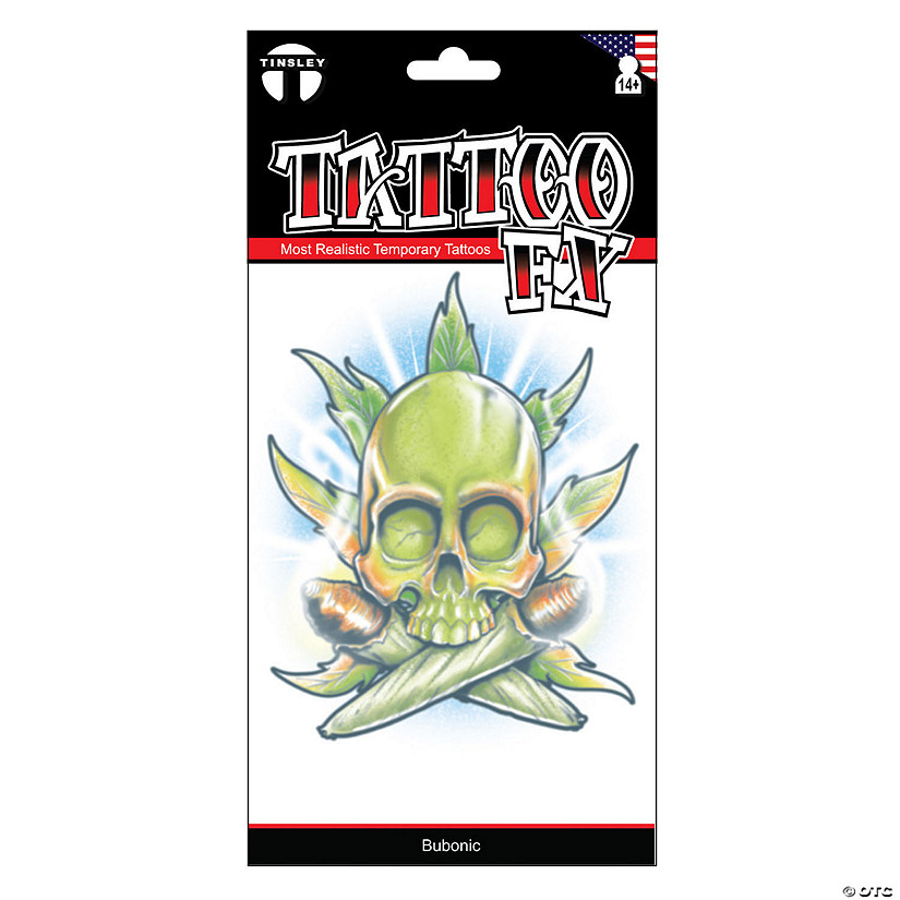 Tinsley Transfers Bubonic Temporary Tattoo Image