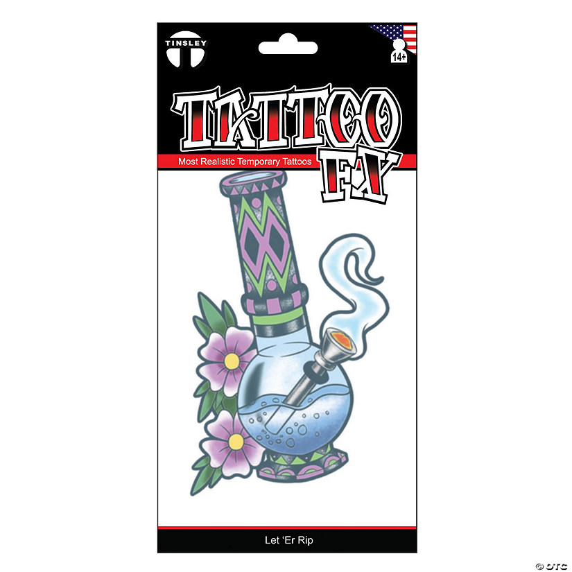 Tinsley Transfers Let 'Er Rip Temporary Tattoo Image